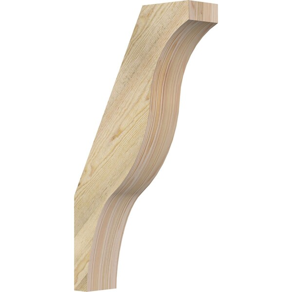 Ekena Millwork 4"W x 14"D x 26"H Funston Rough Sawn Knee Brace, Douglas Fir BRC04X14X26FST00RDF - main